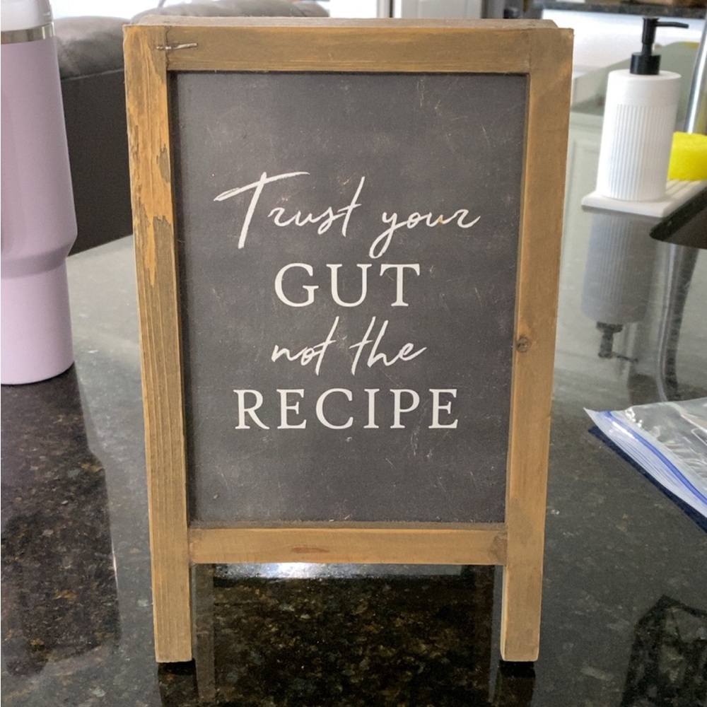 Rustic Wooden Kitchen Sign - Black and Brown